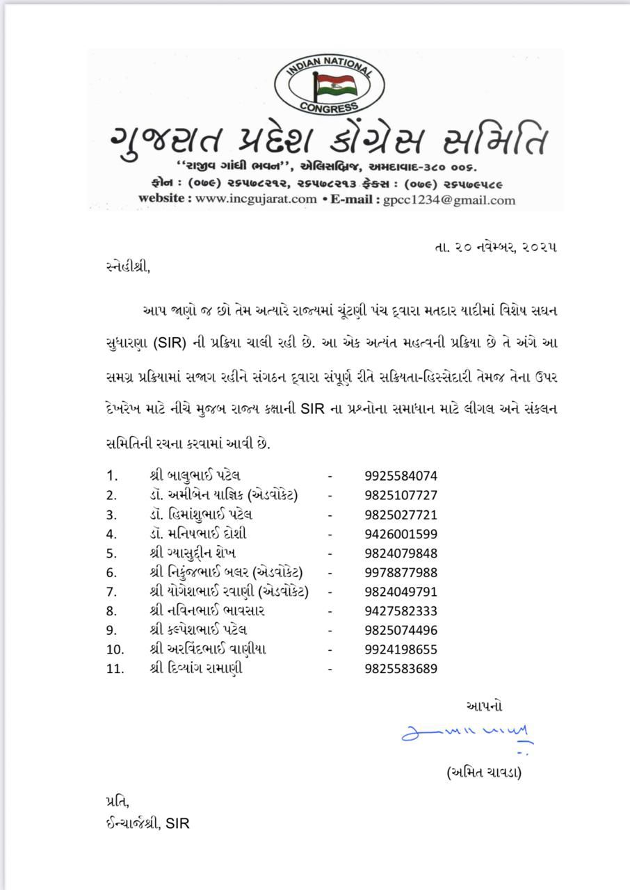 વોટ ચોરી અને SIR મુદ્દે કોંગ્રેસીઓ રસ્તા પર નહિં ઉતરે તો એકશન લેવાશે : રાહુલ ગાંધી