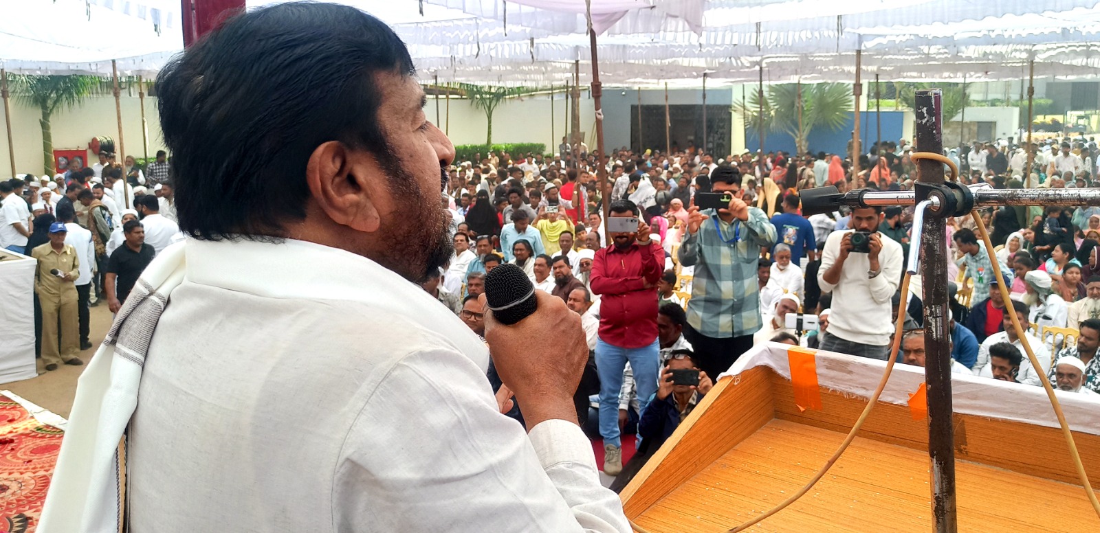 विषय : क्षत्रिय ठाकोर सेना के अभूतपूर्व कार्यक्रम की सराहना करते गिव क्षत्रिय ठाकोर और पाटीदार समाज की तर्ज पर गुजरात के 65 लाख मुस्लिम समाज को मसलक फिरका दरकिनार कर कलमे की बुनियाद पर संगठित होने का ग्यासुद्दीन शेख का आहवान